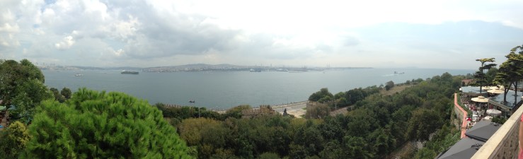Panorama of Bosphorus strait - Topkapi palace